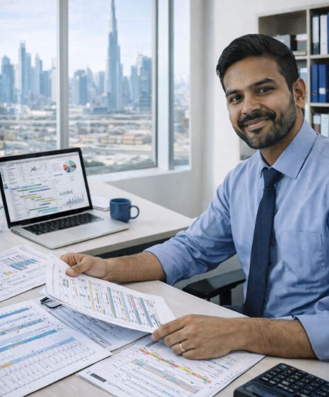 Project Manager in UAE leading project planning schedule control and delivery